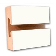 3/4  4 x 8 Slatwall White