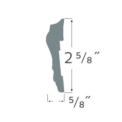 Pre-finished 8'autumn chair rail affinity (8390) Closeout