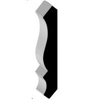 WM 49 9/16 x 3 5/8 finger jointed primed Pine crown molding /ft.