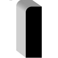WM 876 7/16 X 1 3/8 round edge Pine stop molding /ft.