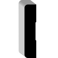 5/8 x 2 1/2 primed round edge mdf casing molding /ft.