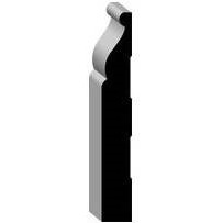 P808  5/8 x 4 1/4 primed colonial mdf base molding /ft.