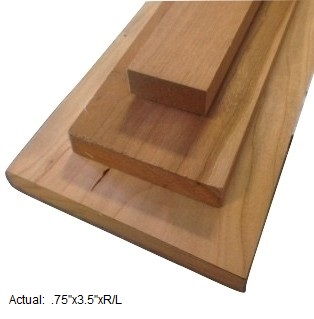 1 x 4 cherry board per linear ft