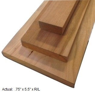1 x 6 cherry board per linear ft