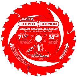 7 1/4 24 tooth Diablo Demo circular blade