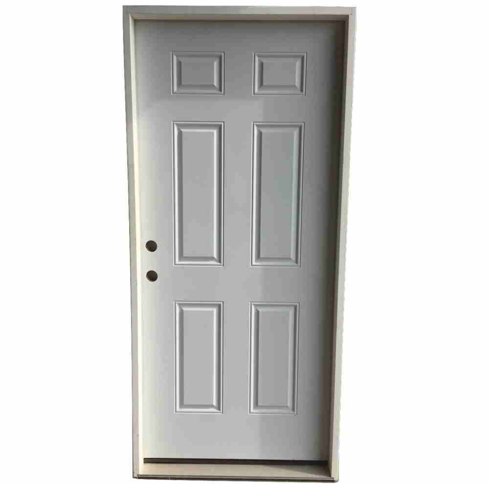 2-10 X 6-8 6 PANEL STEEL S&D RH DOOR