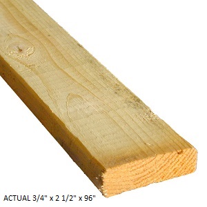 1 X 3 X 8 ft  Furring Strips