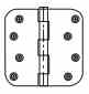 3 1/2 hinge with 5/8 radius brass