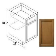 24B Base Cabinet Warmwood Kitchen Kompact