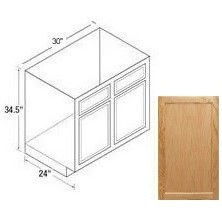 30RBS Range/Sink Base Cabinet Chadwood Oak Kitchen Kompact