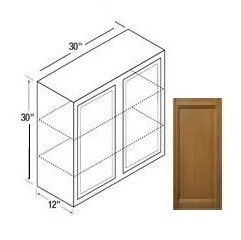 30W Wall Cabinet Warmwood Kitchen Kompact