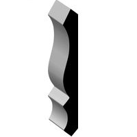 WM 54 9/16 x 2 1/4 finger jointed primed crown molding /ft.