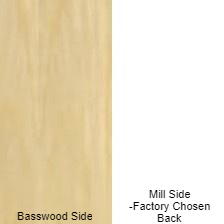 1/4 4 X 8 VC BASSWOOD / MILL SHOP
