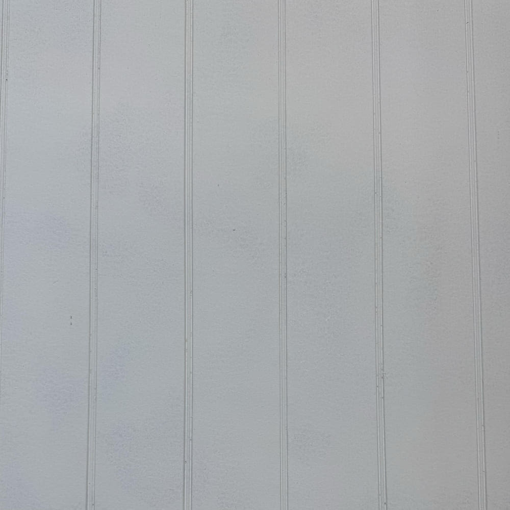 3/8 4 X 8 4 in. OC Beaded Primed Radiata Pine Siding B-Grade  Display only