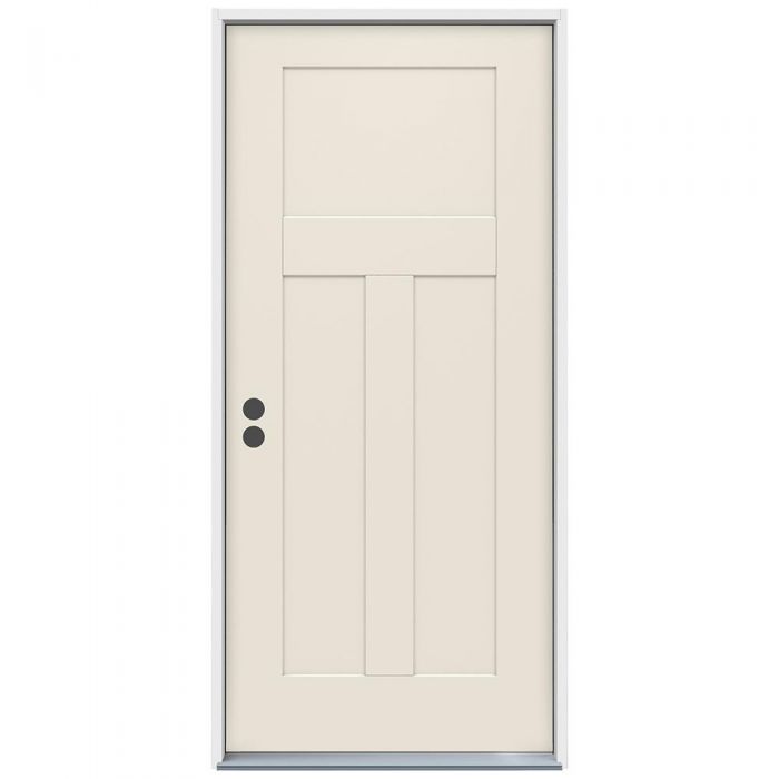 3-0 X 6-8  3 PANEL CRAFTSMAN STEEL S&D RH DOOR