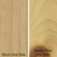 3/4 4 X 8 COMBO CORE VC MDF KNOTTY PINE / BIRCH SHOP