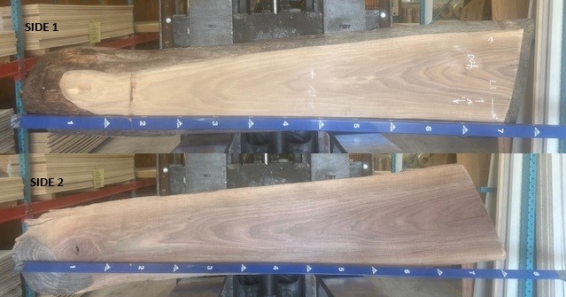 9"-17" x 80" LIve Edge Walnut Slab