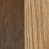 1/4 4 X 5 MDF RED_OAK / RED_OAK SHOP  Stained Brown  Knotty Back UV2S