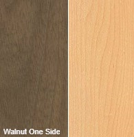 1/2 4 X 8 VC WALNUT / WOODGRAIN PAPER SHOP 4'X2' DAMAGED