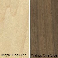 1/2 8 X 4 COMBO CORE  VC MDF WALNUT / MAPLE SHOP CROSSGRAIN 2 SIDES UV WALNUT