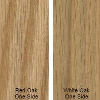 1/4 8 X 4 MDF WHITE_OAK / RED_OAK SHOP Crossgrain 2 sides