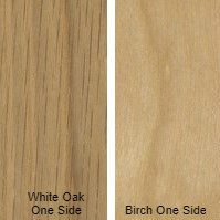 1/4 8 X 4 MDF WHITE_OAK / BIRCH SHOP  Rift Oak Crossgrain 2 sides