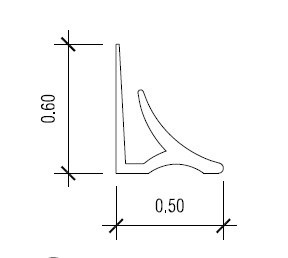 8' ALMOND FRP INSIDE CORNER