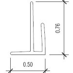 8' ALMOND FRP OUTSIDE CORNER